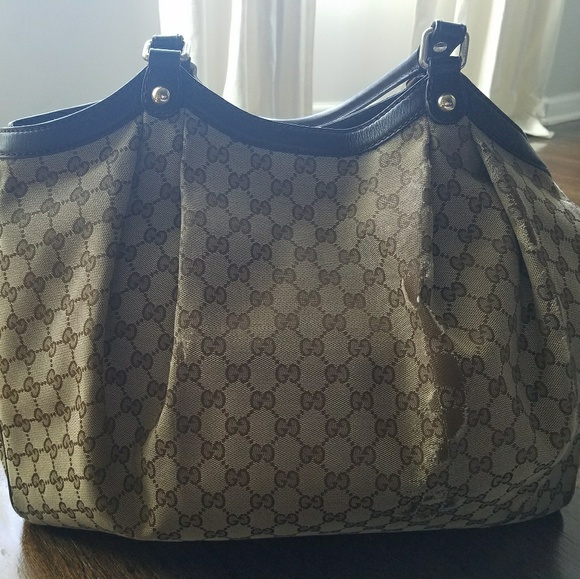 Gucci Sukey Large Brown GG - Picture 8 of 8